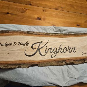 Custom Wood burned signs