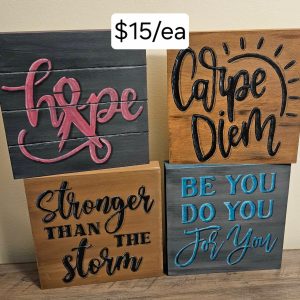 Painted Wooden Wall Art