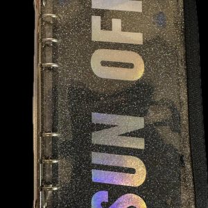 Black Binder with Sparklies