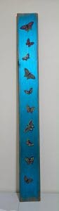 Painted Butterflies on pressure treated wood