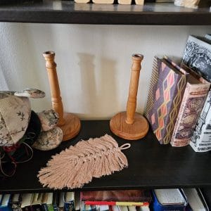 Macrame Leaf on table - DIY Kit with instructions