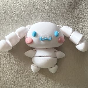 Cute Cinnamaroll 3D Printed Articulated Figure – Kawaii Collectible Toy & Gift